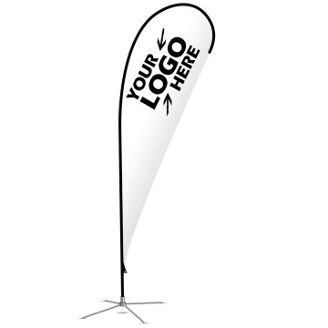 9ft Customized Teardrop Flag Banner Advertise with Feather Flag